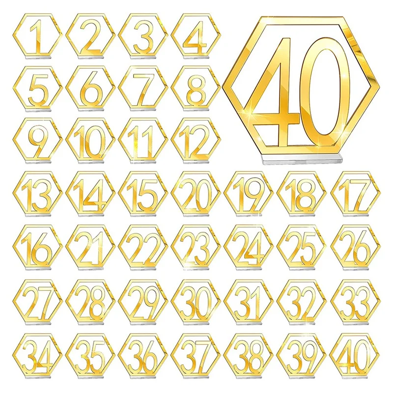 

Wedding Reception Table Number Wedding Acrylic Table Number Hexagon Table Number Wedding Number With Stand Base