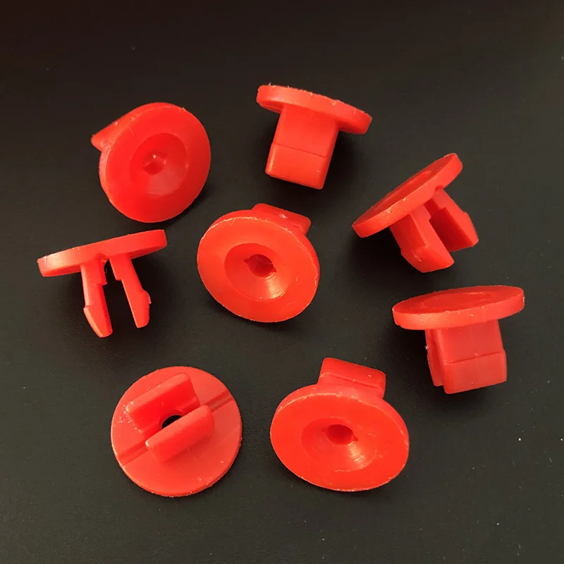 Auto Nut Grommet Clips Bigs 9mm hole For Ford 1019377 Red Plastic Fixed Grommet Car Fastener Plastic Fastener Clips 20/30//50PCS