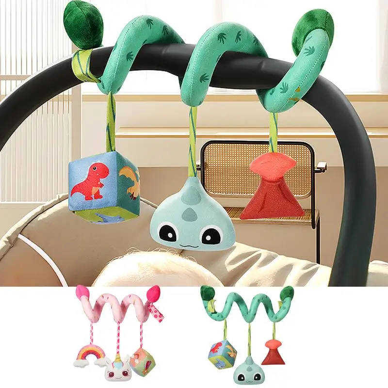 Kids Mobile For Crib Mobile Hanger Bassinets Toys Flexible Nursery Mobiles Soothing Bed Bell Animal Bassinet Mobile Sensory