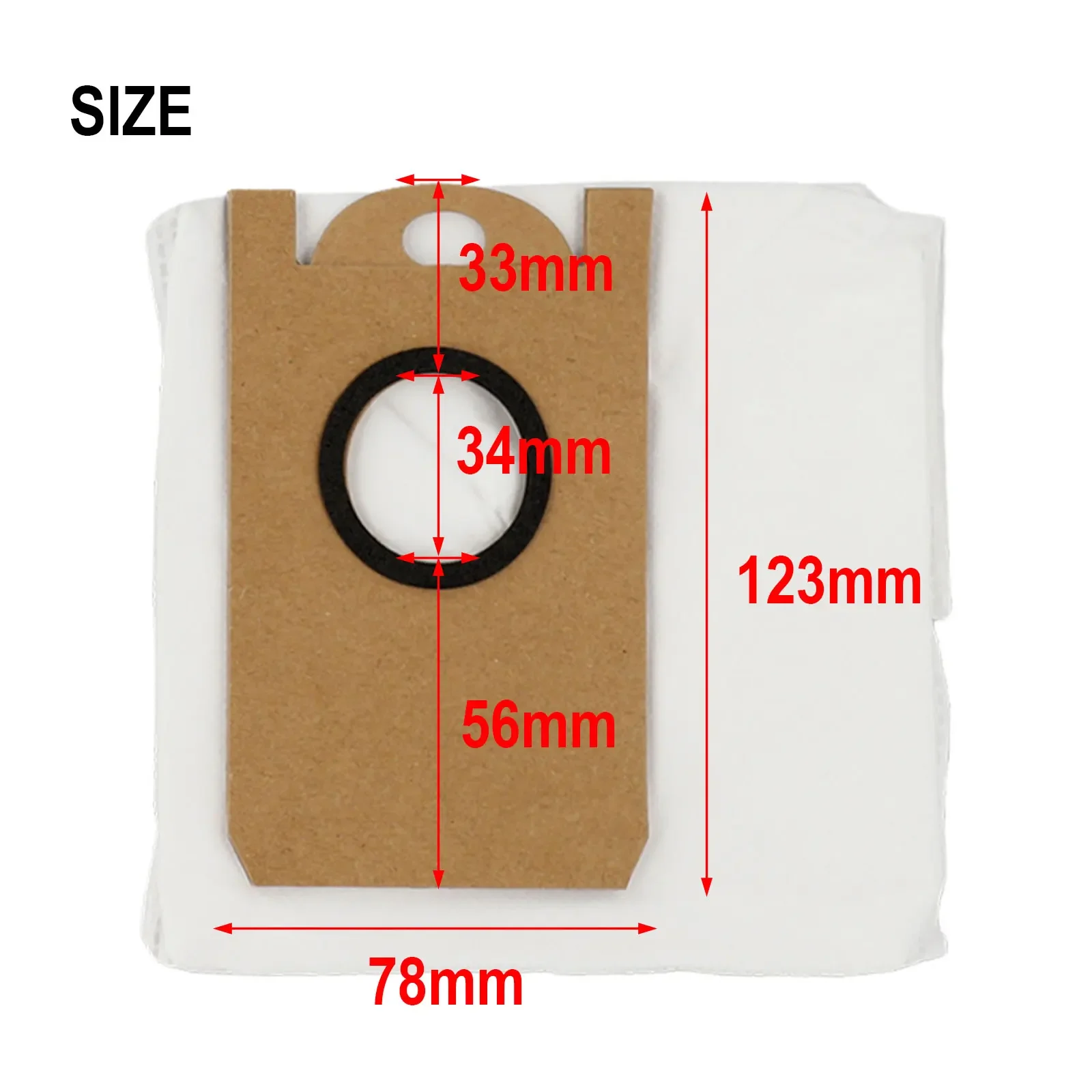 

165*150*145 Mm Robot Vacuum Dust Bag Non-woven Fabric Reliable Performance Spacious Size Healthy Living Environment