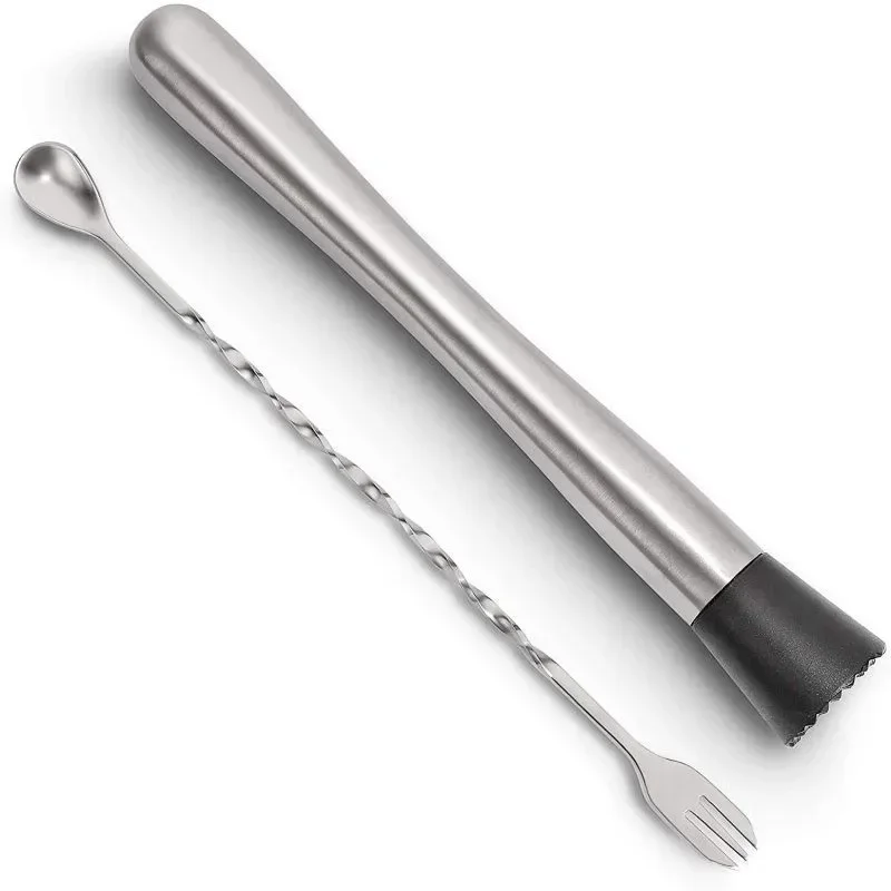 

Bar Cocktail Shaker Mint Muddler Stainless Steel Wine Mixing Stick Cocktail Muddler Ice Crusher Hammer Bartenders Barware