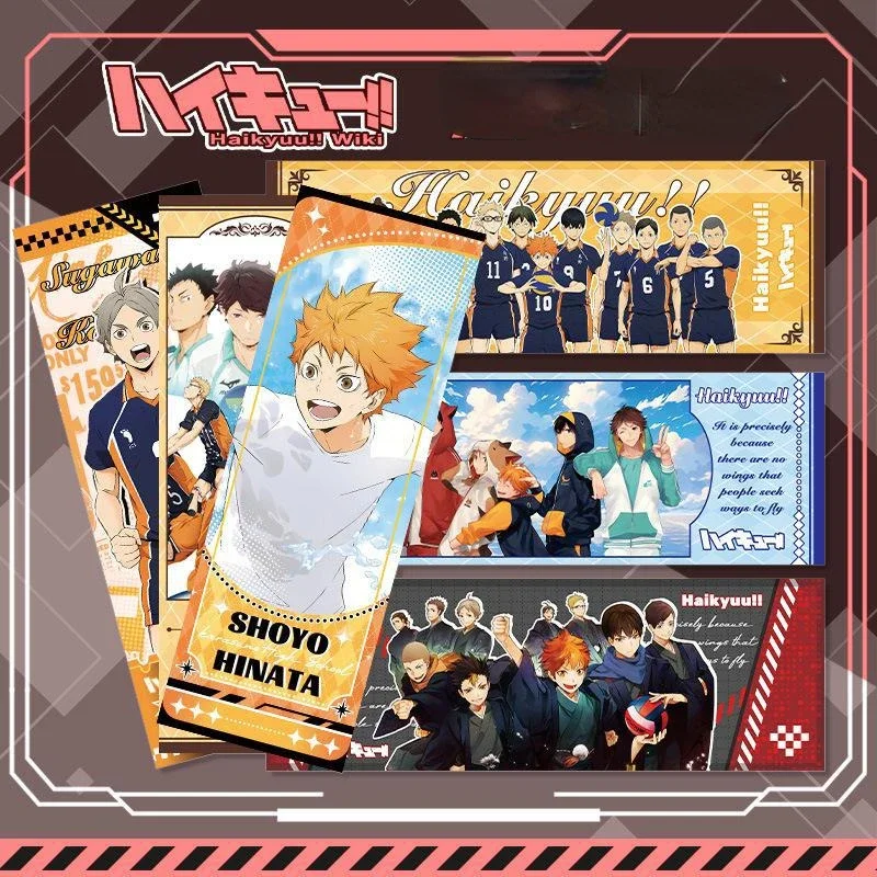 Double Sided Anime Character Hinata Shoyo Tobio Kageyama Daichi Sawamura Bookmark Functional Aesthetic Stationery Reading Gift