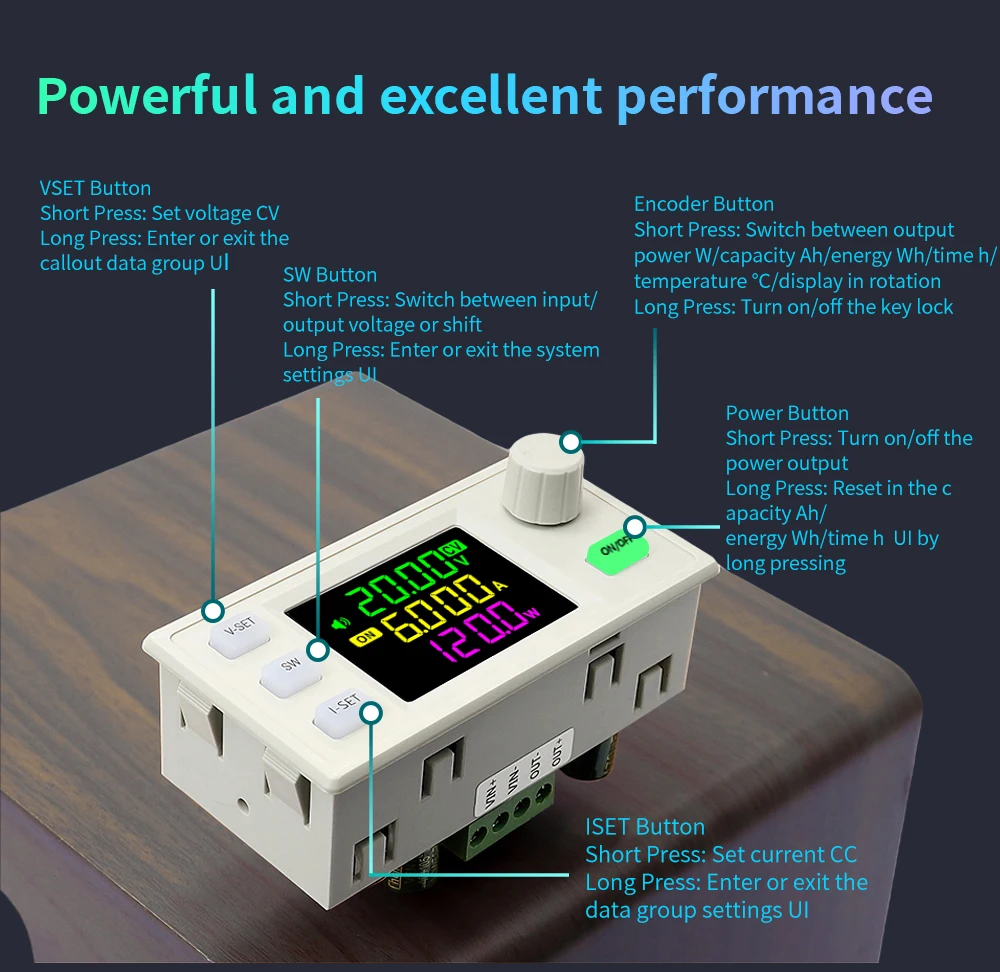 SK120X NC lift voltage DC adjustable regulated voltage power supply constant voltage constant current solar charging module thre