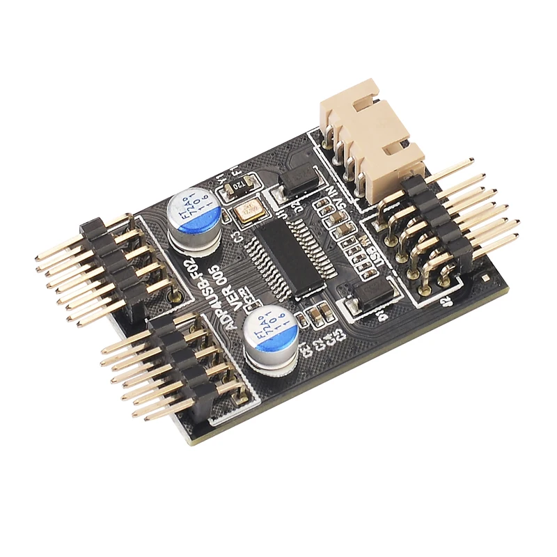 9pin USB Conector 1 a 2 USB Cabo de Extensão USB HUB USB2.0 9Pin Header Conector Adaptador Porta Multiplicador com SATA Cabo De Alimentação