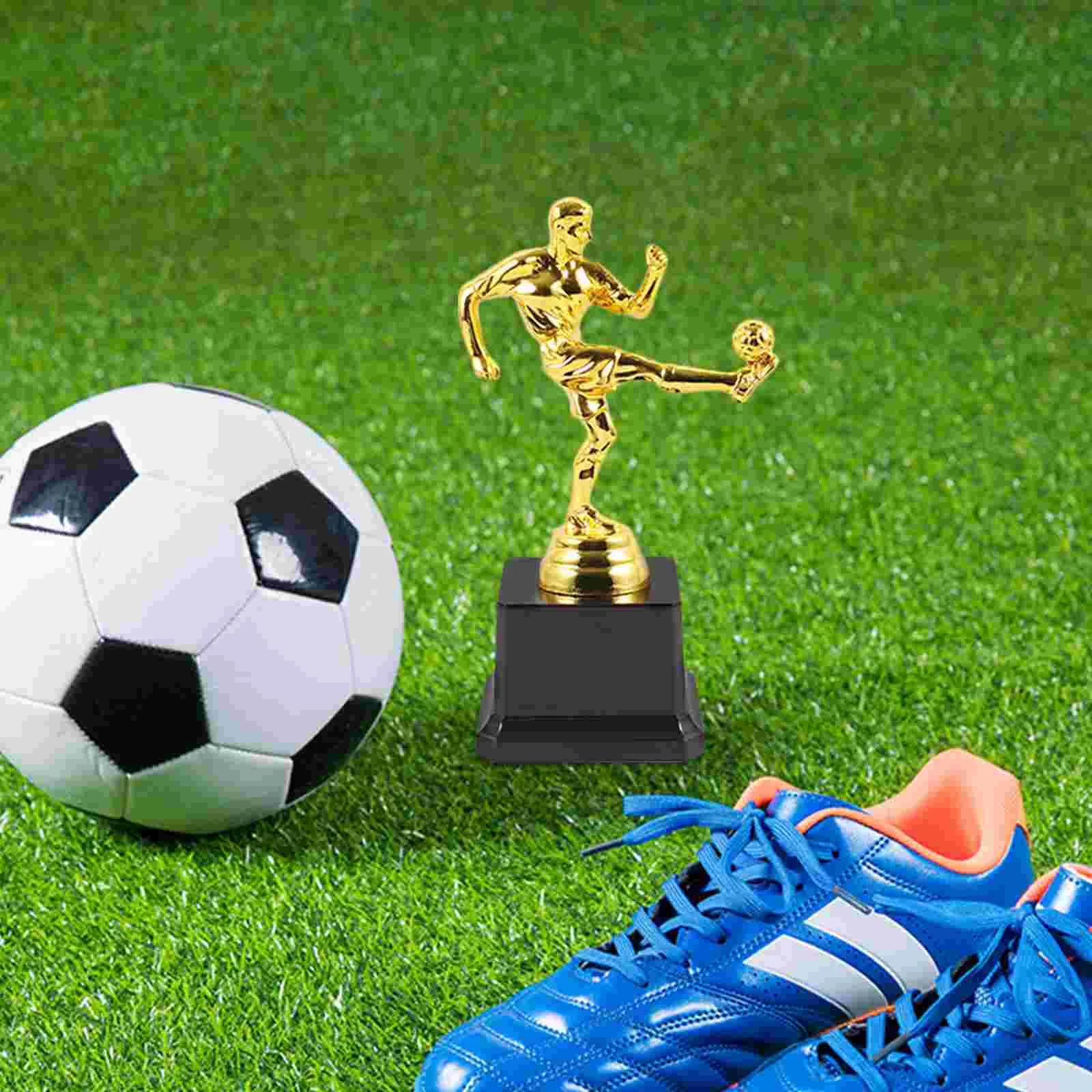 Football Trophy Soccer Cup Small Decorate Decorative Award Plastic Athlete Desktop Delicate Match