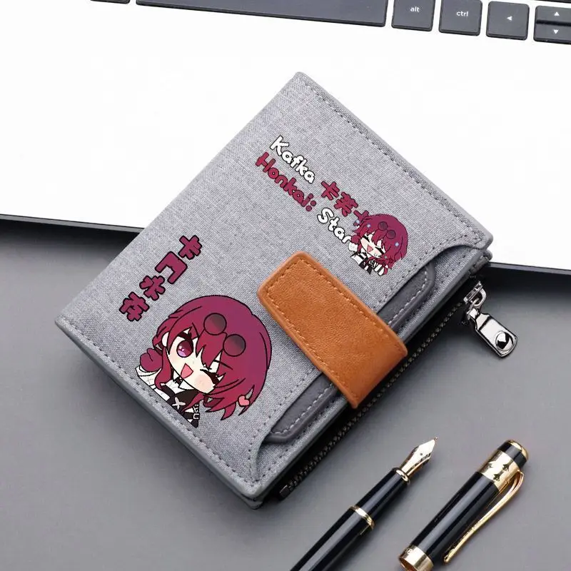 

Anime Game Honkai Star Rail Kafka Fan Merchandise Wallet Card Holder Multi-Functional Youth College Student Coin Purse