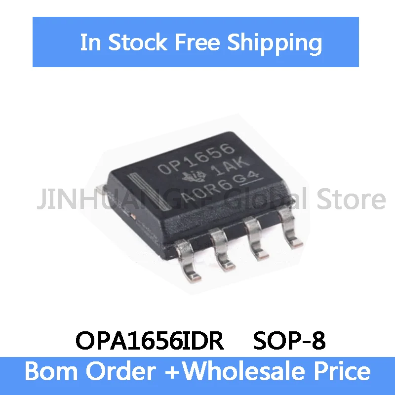 5-20PCS OPA1656IDR OP1656 Low Noise and Low Distortion SOP-8 Audio Operational Amplifier IC In Stock Wholesale