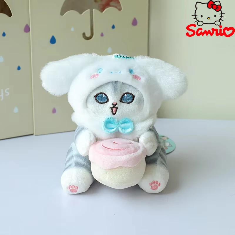 Sanrio My Melody  Cinnamoroll Cat CosplayHangyodon Hellokittys Kuromi Stuffed Animals Plushie Doll Cartoon Plush Appease Toys