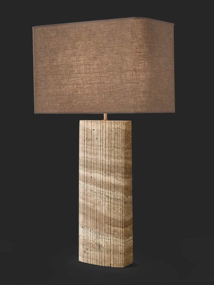 Table lamp modern minimalist stone bedroom bedside lamp decorative lamp