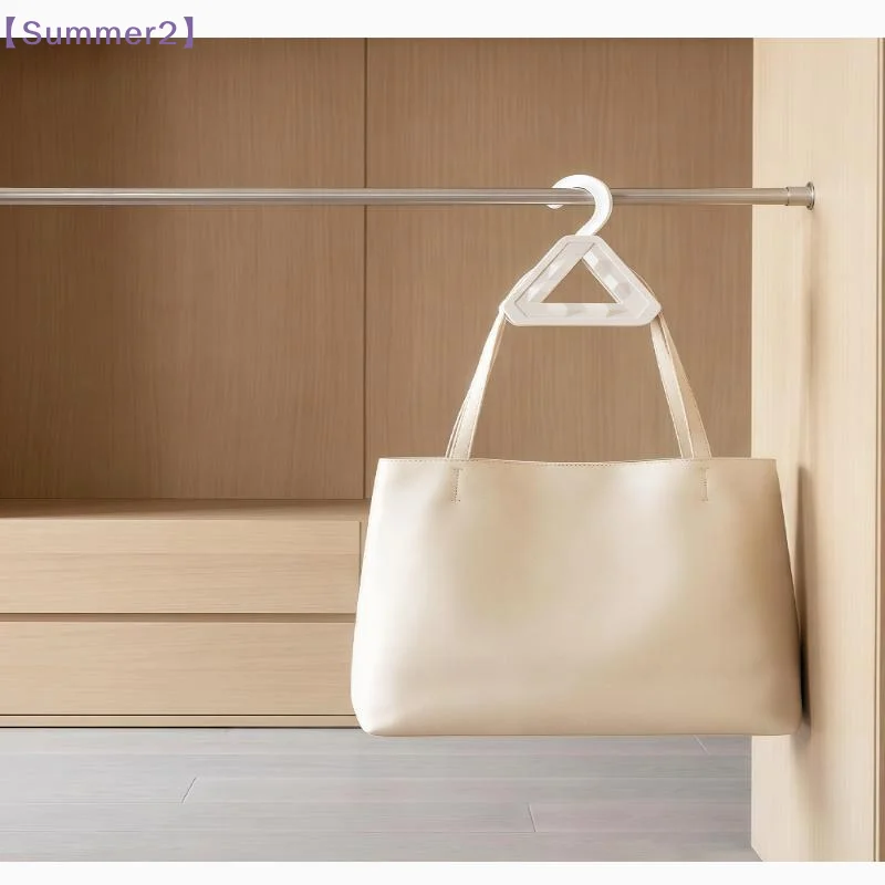 【Xia2】Plastic Triangle Bag Hanger Handbag Hat Scarf Storage Rack Wardrobe Backpack Hook Holder Closet Space-Saving Organizer{S} view 5