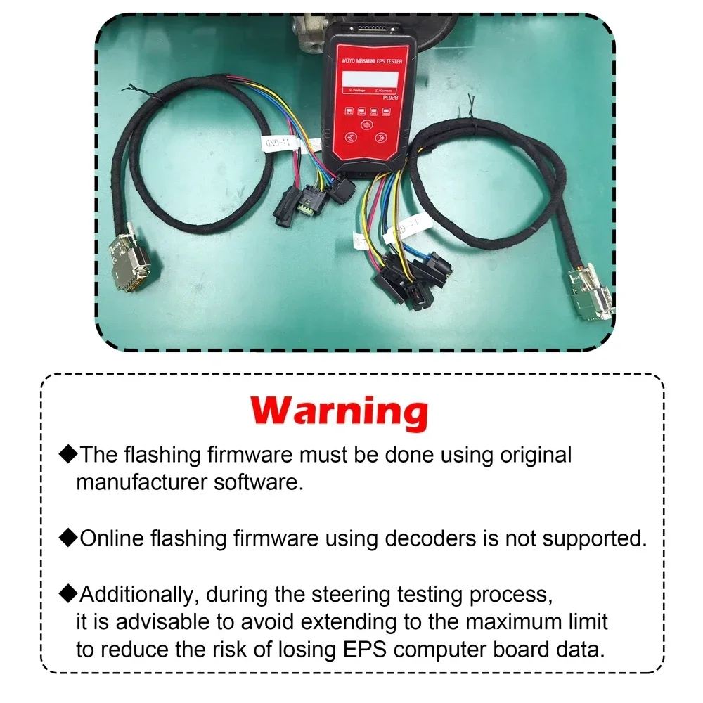 WOYO PL028 EPS Tester For Mercedes Benz Steering Rack Detector, Torque Sensor Simulator, Support Flash Firmware