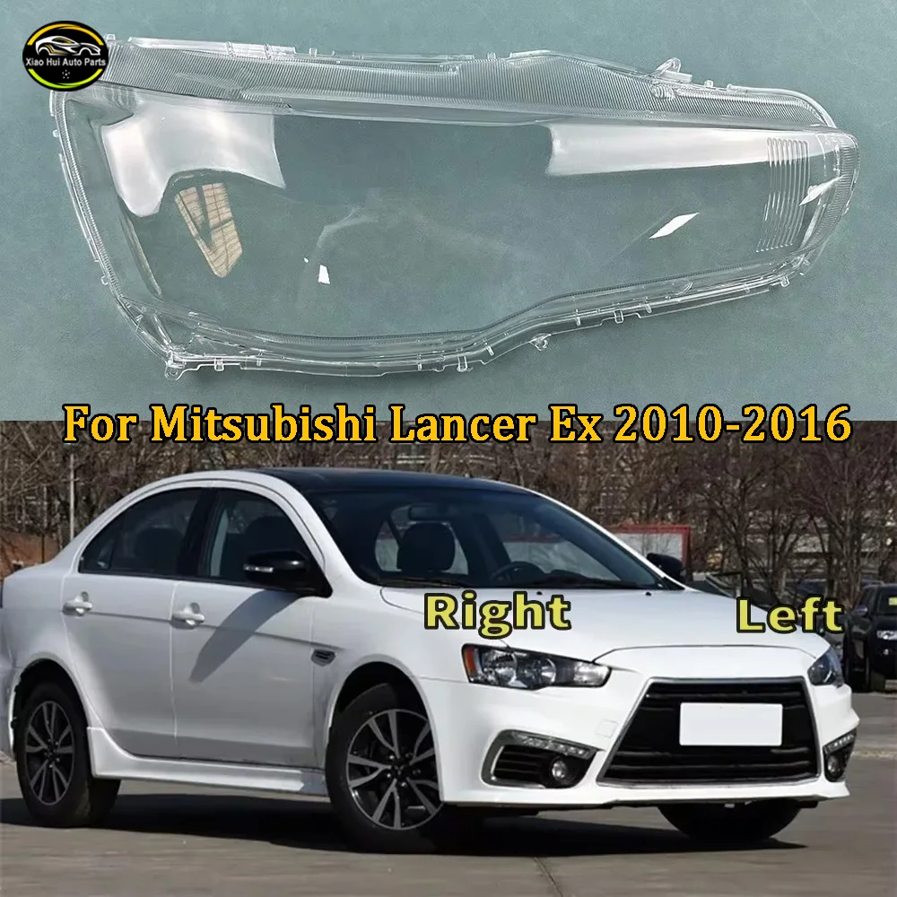 Headlight Transparent Shell Headlamp Cover For Mitsubishi Lancer Ex 2010-2016 Lens Plexiglass Replace The Original Lampshade