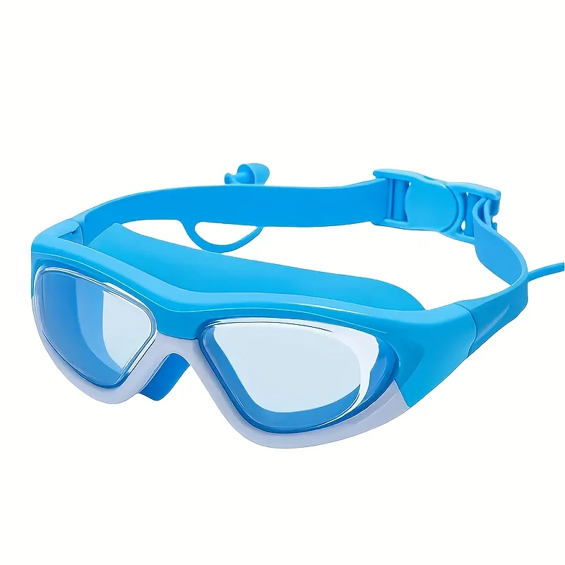 Comfort Silicone Anti-Fog Kids Swimming Goggles Large Frame Protective Eyewear Boys Girls Pool Beach Training Use view 3