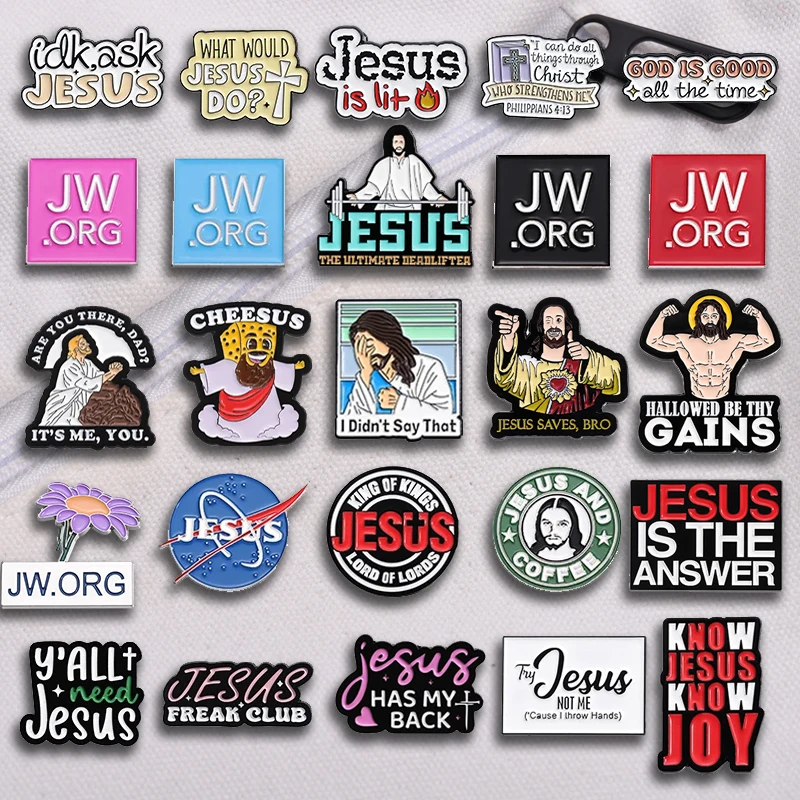 Брошь JESUS FREAK CLUB, коллекция Иисуса, эмалированные булавки на заказ, брошь GOD IS GOOD All The Time, значки на лацкане для рюкзака, ювелирные изделия, подарок