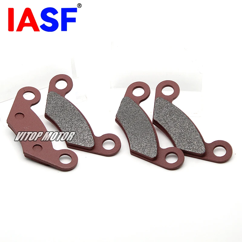 IASF One Set/8pcs Motorcycle Front and Rear Brake Pads for LINHAI 260 300 400 500 ATV UTV 4X4 BIG HORN LH260 LH300