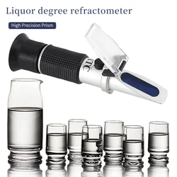 Handheld 0-80% Liquor Refractometer ATC Alcohol Refractometer For Spirits Concentration Tester Spirits Refractometer for Liquor