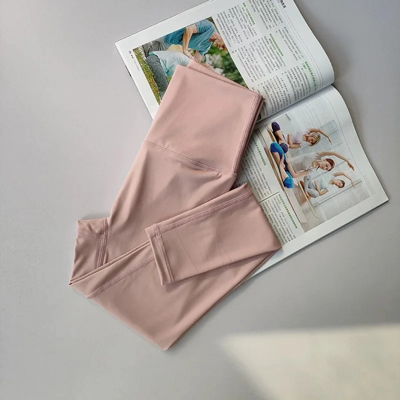 Damen High-Waist Yoga-Hose, Hüftstraffende Schnelltrocknende Fitness-Leggings, Sommer-Sport-Hose mit Hoher Elastizität – Detail 12