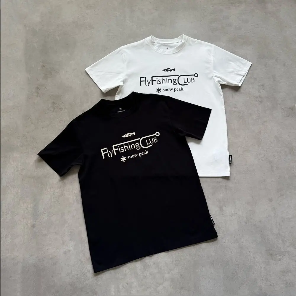snow peak Loose Tshirt Versatile Casual Top Breathable Soft Light Slim Looking Short Sleeve Unisex Daily Outdoor Fashion Tee