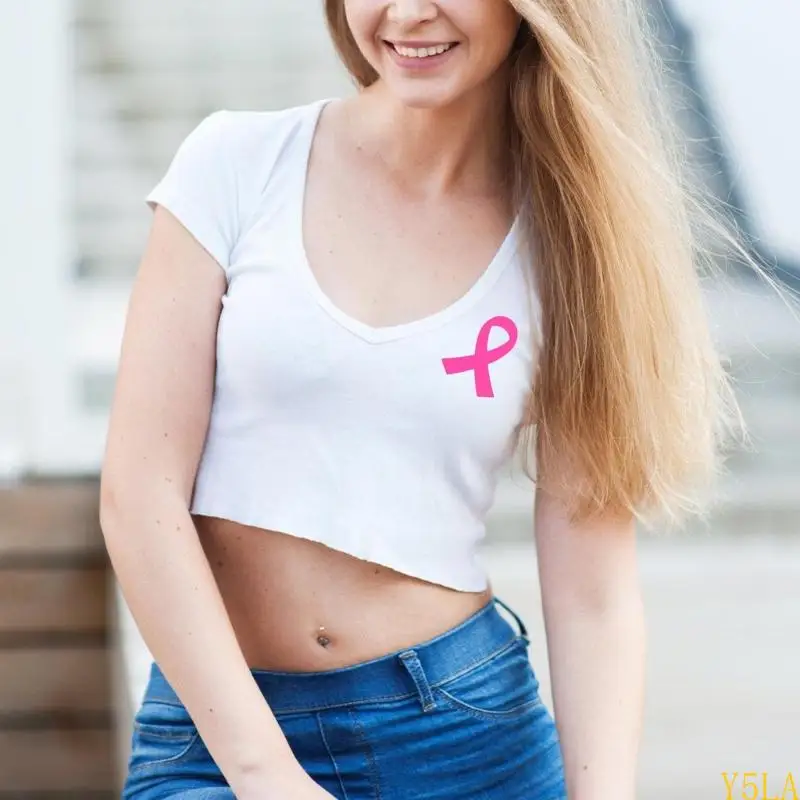 Y5la Breasts Autocollant Sticker Pink Sticker Ribbon Sticker pour collecte fonds