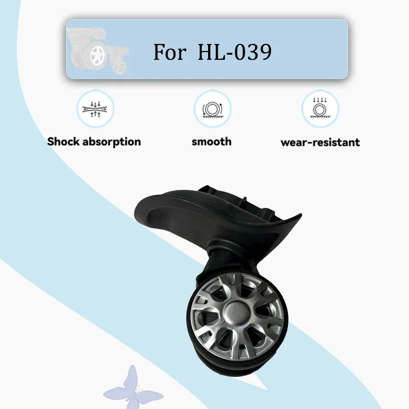 

For HL-039 Noise-Free Replacement Luggage Wheels - Premium Swivel Casters Deliver Effortless Smooth Rolling Performance