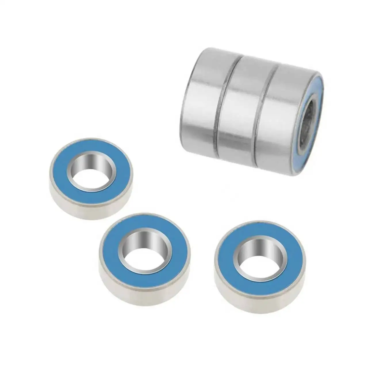 10-25 PCS/set MR115-2RS Blue 、Black Rubber Sealed Ball Bearings 5*11*4mm Bearings Kit 5x11x4 mr115