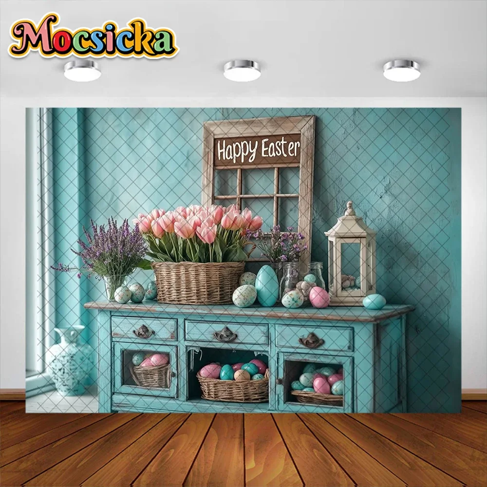 Primavera páscoa fotografia fundo feliz páscoa flor decoração de madeira chá de bebê bolo quebra cenários estúdio adereços