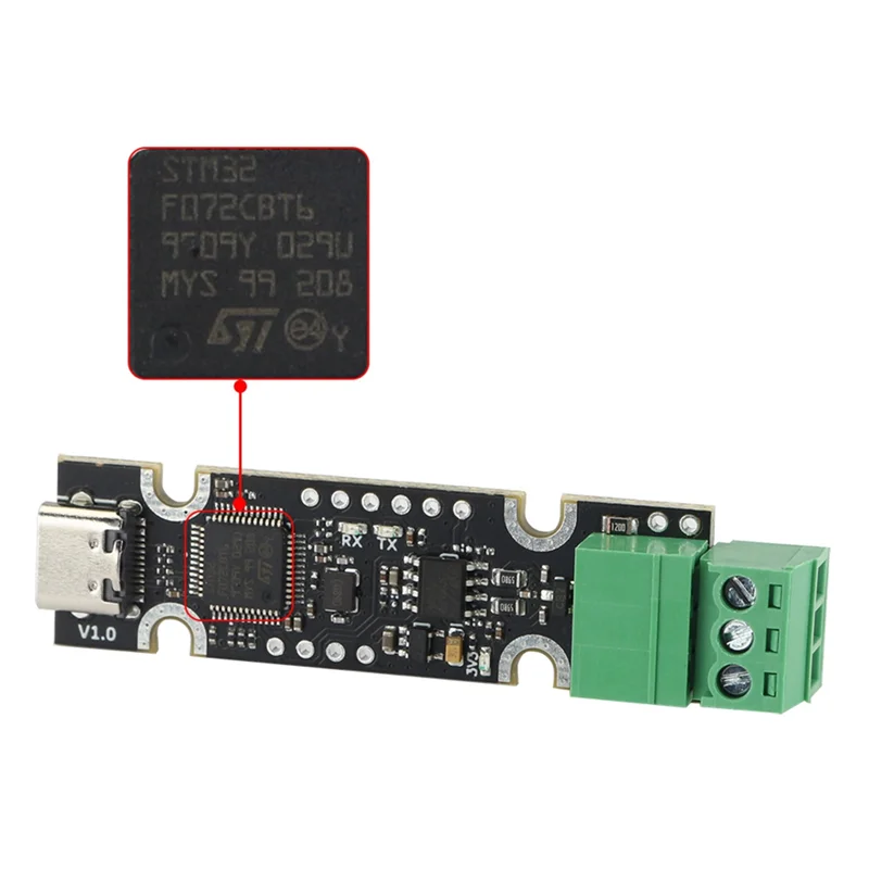 Плата UCAN для 3D принтера на основе STM32F072 USB для CAN-адаптера с возможностью подключения прошивки CAnable / CandleLight / Klipper