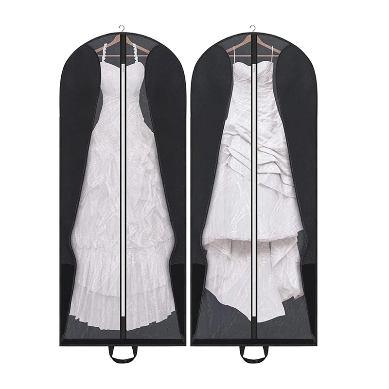 Bridal Wedding Gown Dress Garment Bag Foldable Portable Travel Covers Garment Bags Hanging Luggage Storage With Pockets