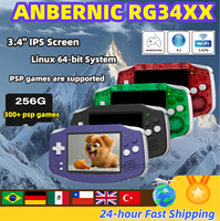 ANBERNIC RG 34XX Handheld Game Console 3.4” IPS Screen Linux 64-bit 3500mAH Bluetooth RG34XX Retro Video Gaming Players PSP