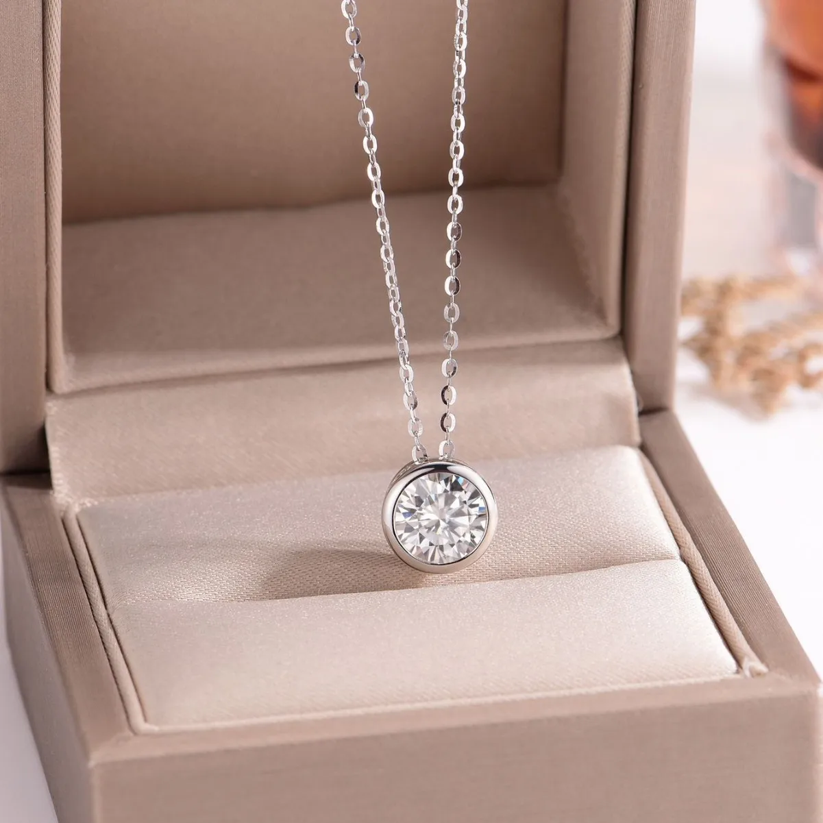 925 Silver Necklace Zircom for Women 18k Gold Plated Jewelry Pendant Birthday Party Gift Jewelry Sterling Silver