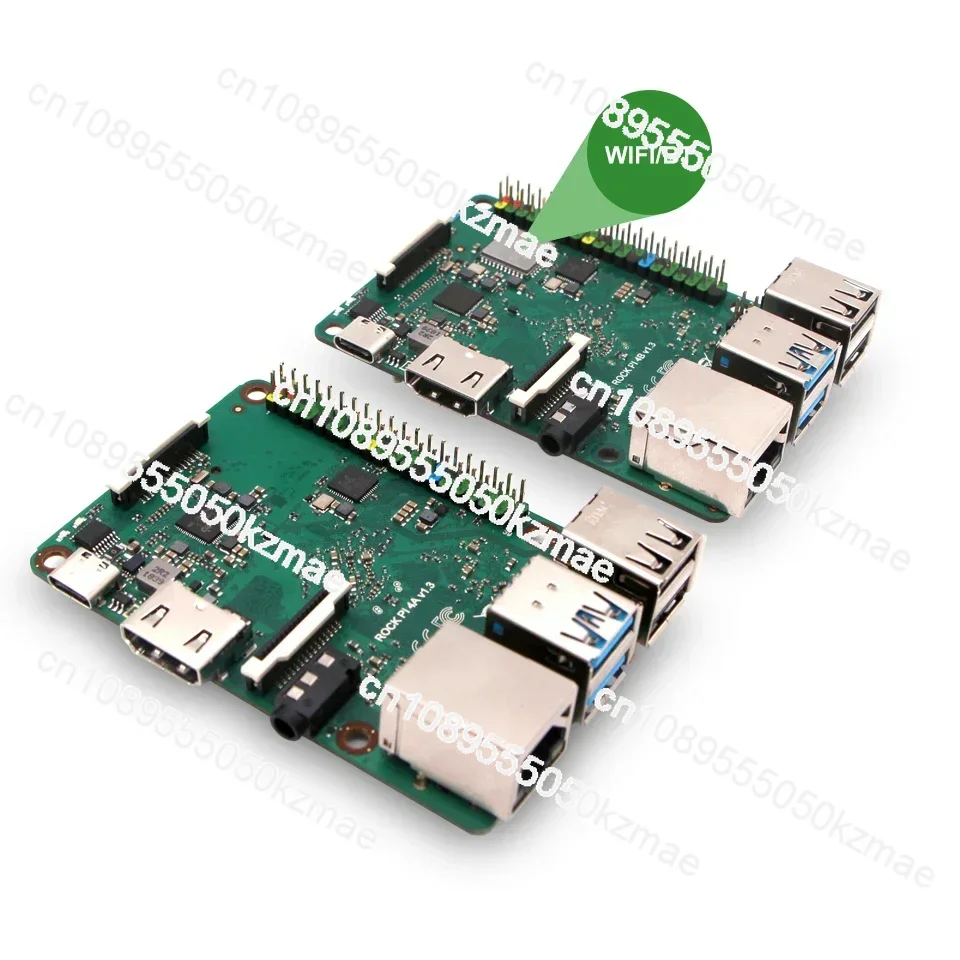 

RK3399 Single Board Computer Compatible with Official Raspberry Pi Displays & Accessories for AI IoT Media Center