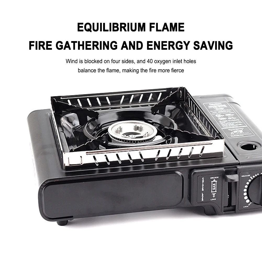 موقد للتخييم الزجاج الأمامي انفصال مخيم موقد الزجاج الأمامي الفولاذ المقاوم للصدأ موقد غاز الرياح حامي المحمولة اكسسوارات الطبخ