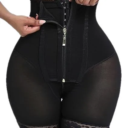 سراويل TK الجديدة الأكثر مبيعًا في عام 2025 سراويل كبيرة الحجم للبطن والورك بسحاب وصدر عالي الخصر لنحت الجسم