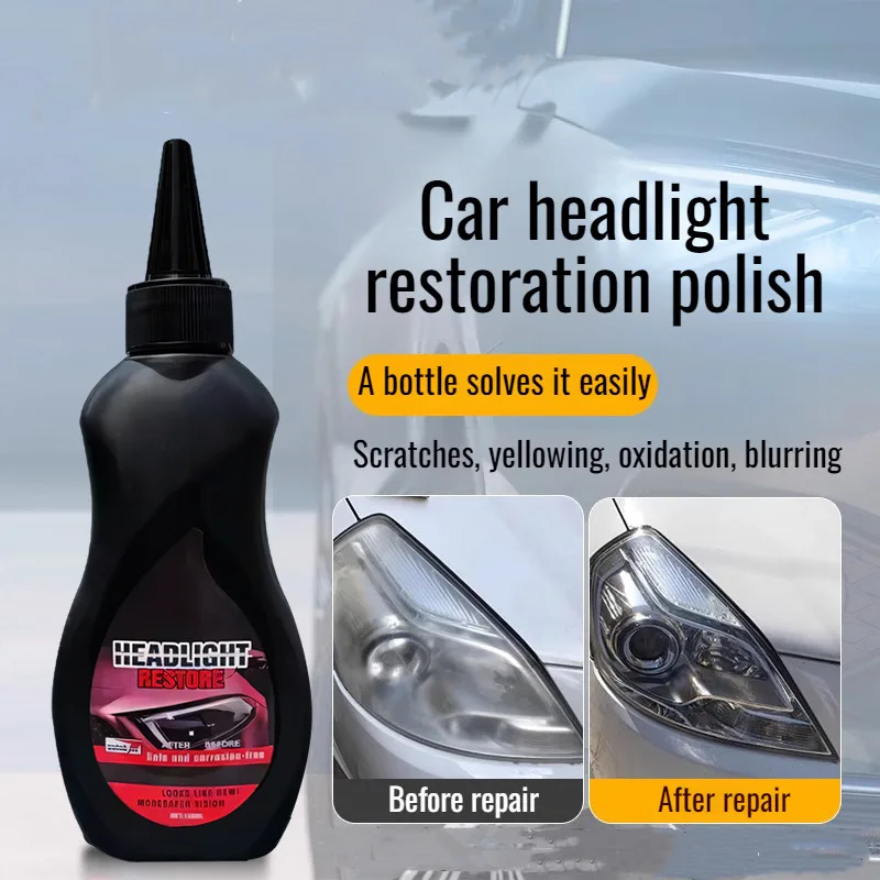 Car headlight refurbishing agent lamp yellow aging repair clean refurbishment repair coating liquid scratch cleaning lampshade