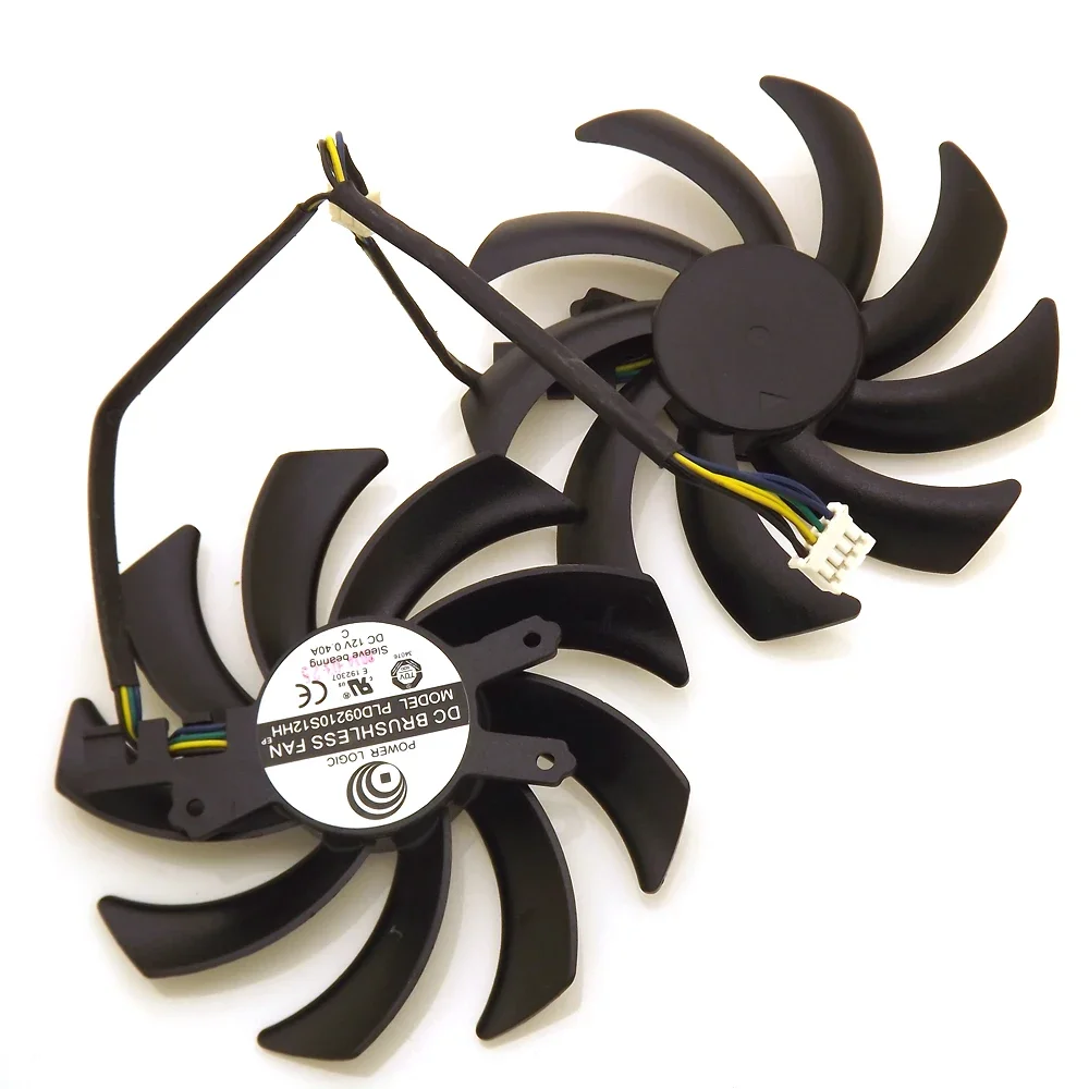 2pcs/lot PLD09210S12HH 12V 0.40A 86mm For GALAXY GTX760 Graphics Card Cooling Fan 4Pin