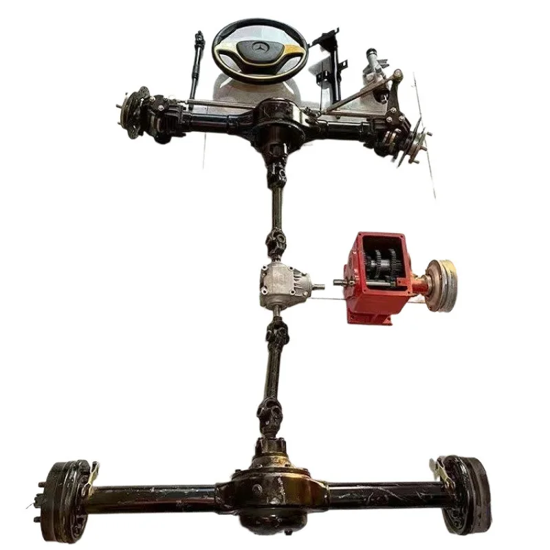 

Car accessories 4WD chassis full set of front and rear axles steering wheel steering machine modification