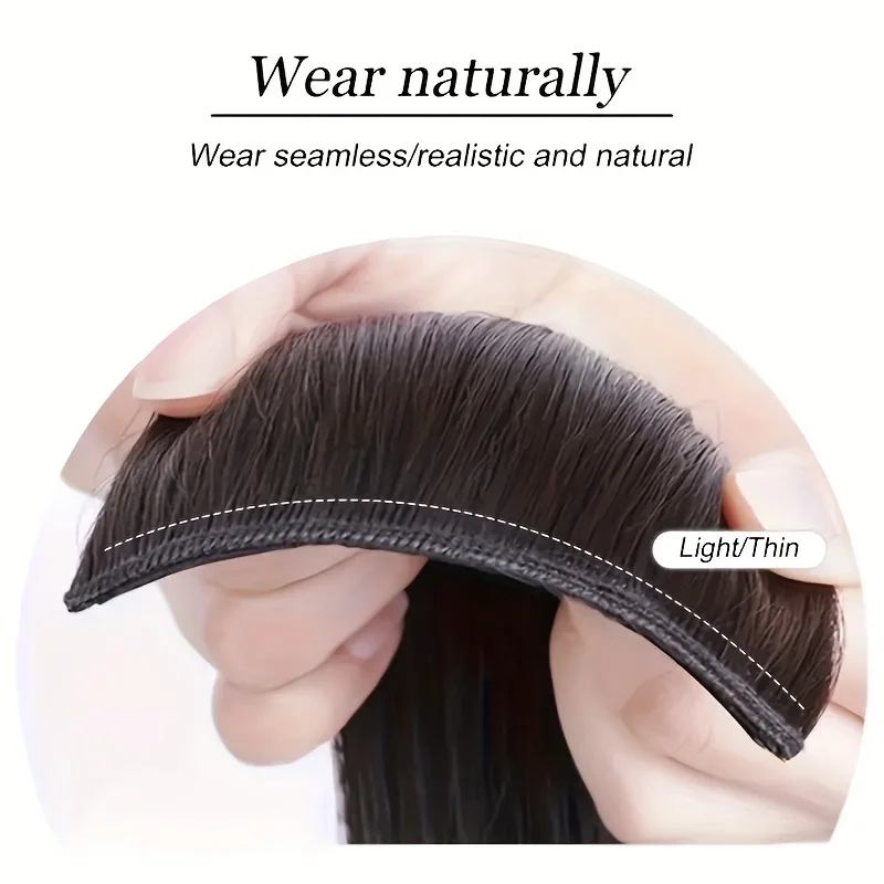 مجموعة قص الشعر النسائية الاصطناعية 3 قطع - وصلة شعر مموجة طبيعية غير مرئية بمشبك BB ثابت على شعر مستعار نسائي مقاوم للحرارة