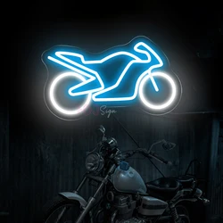 Enseigne au néon LED Motobike Shop, décor de salle de jeu, enseigne murale, lumière de moto, cadeau de fête d'anniversaire, lampe d'escales