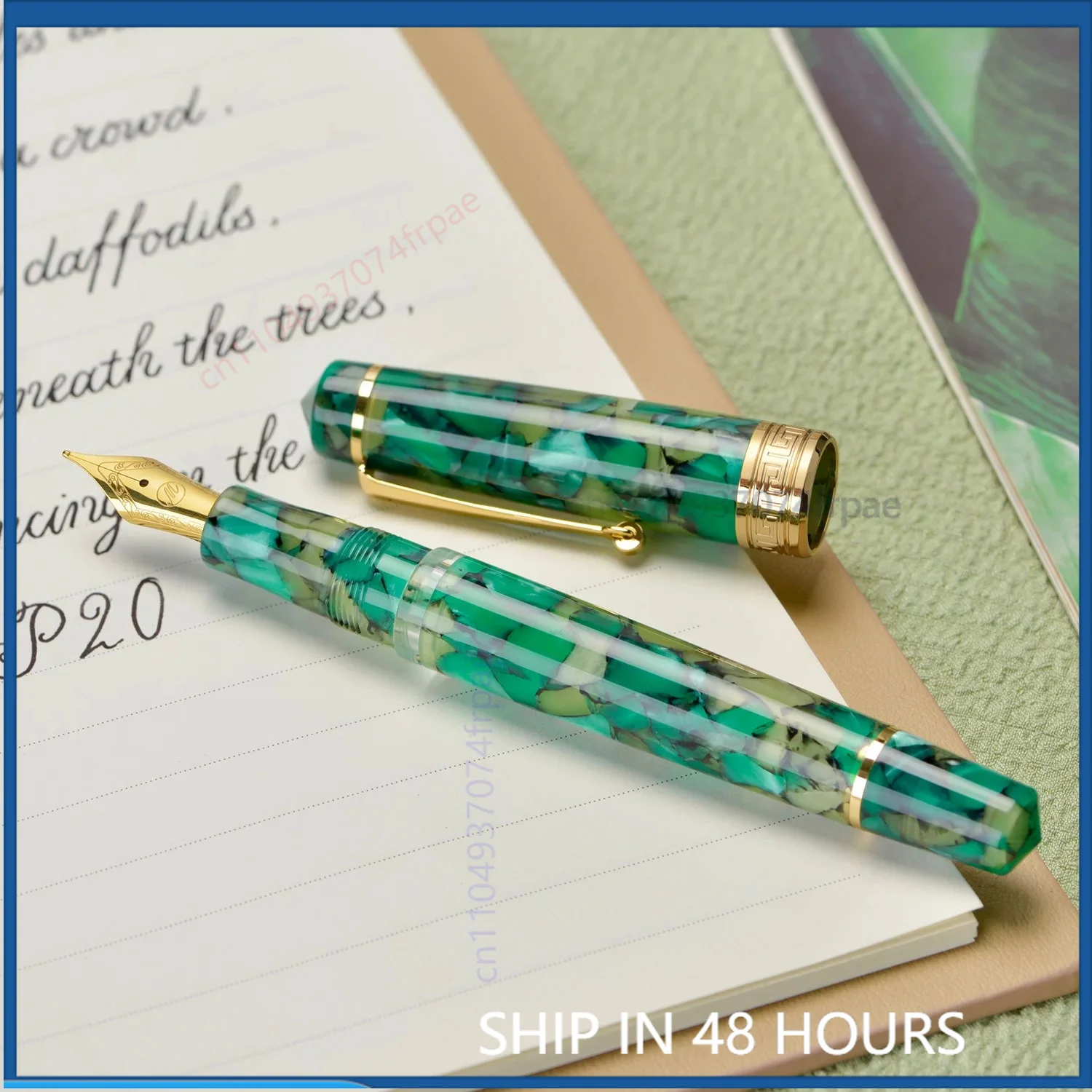 For Asvine P20 Differential Piston Fountain Pen Resin Smooth Writing Pen For Office Business Calligraphy Practice Gift