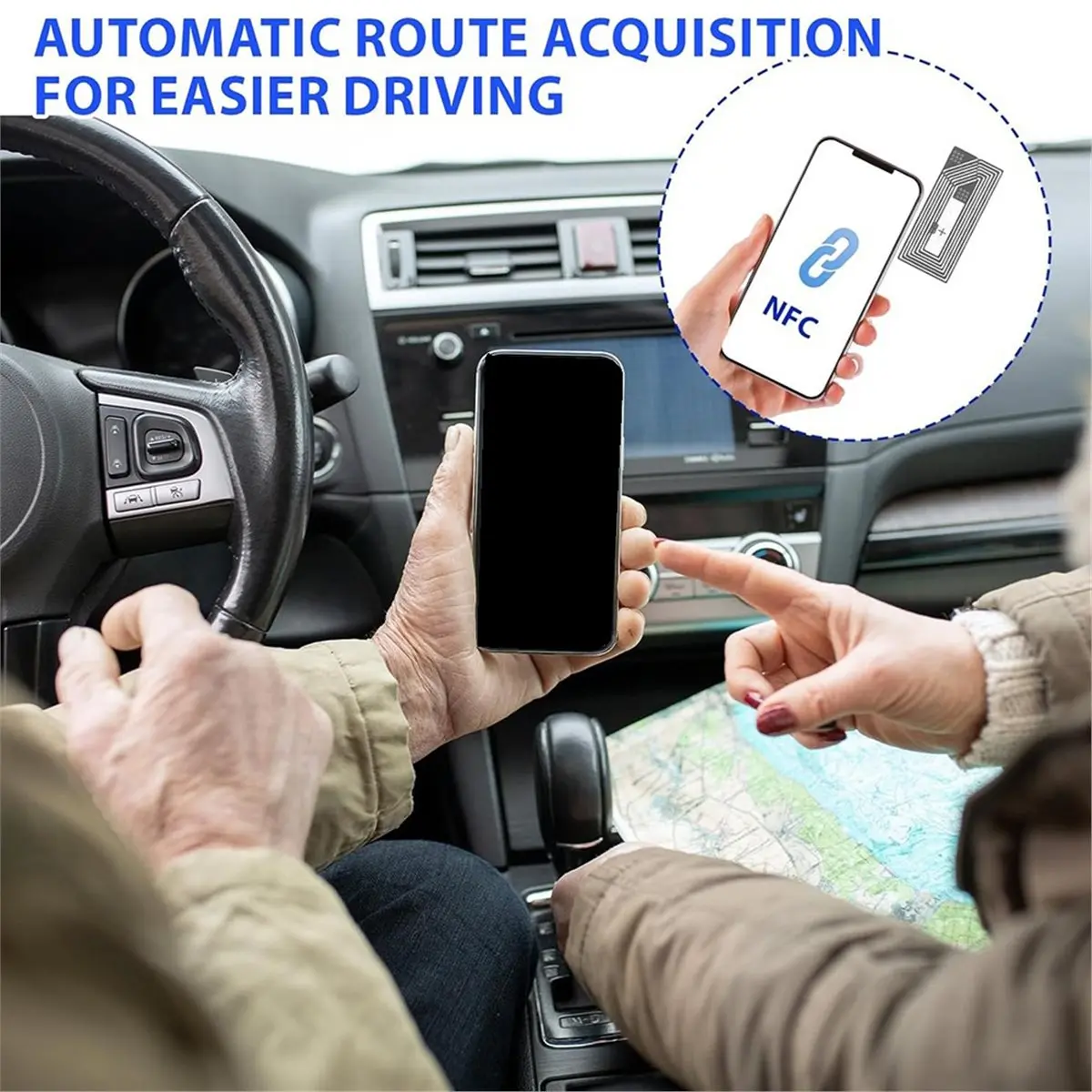 SCLS 40 étiquettes autocollantes NFC, puce NTAG213, étiquettes adhésives, étiquettes RFID transparentes pour tous les appareils compatibles NFC