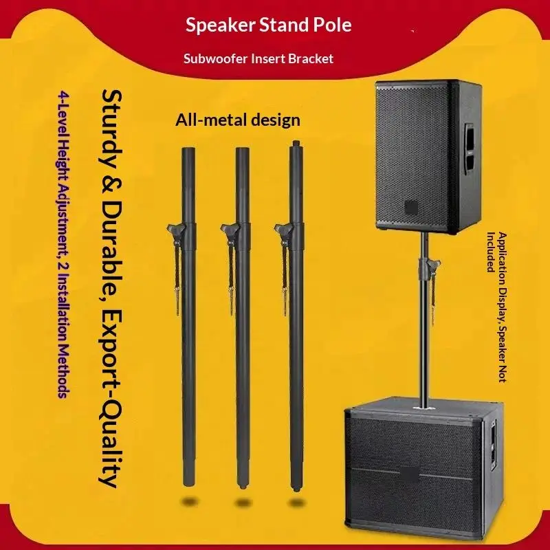 Heavy Bass Treble Support Pole Magic 3 Subwoofer Speaker Height Adjustable Stand for Home Theater Sound System