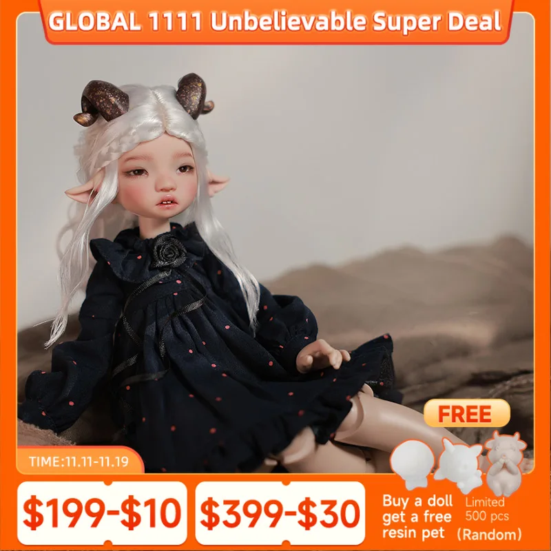 

New Design BJD Appi Kore Nude Doll 1/6 Yaho Body Croissant Fantasy head Resin Toys Movable Joint Doll