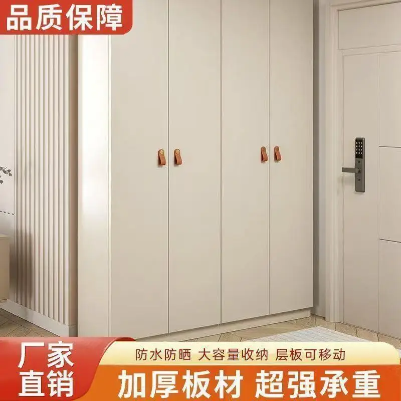 Solid wood shoe cabinet for home use, indoor doorway, external corridor entryway, integrated wall high-capacity shoe cabinet