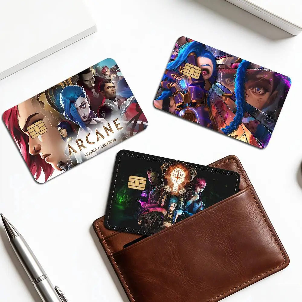 A-Arcane -League Of Legends Movie Anmie Sticker Film Skin Cover for Credit Card Debit Bank Card Front