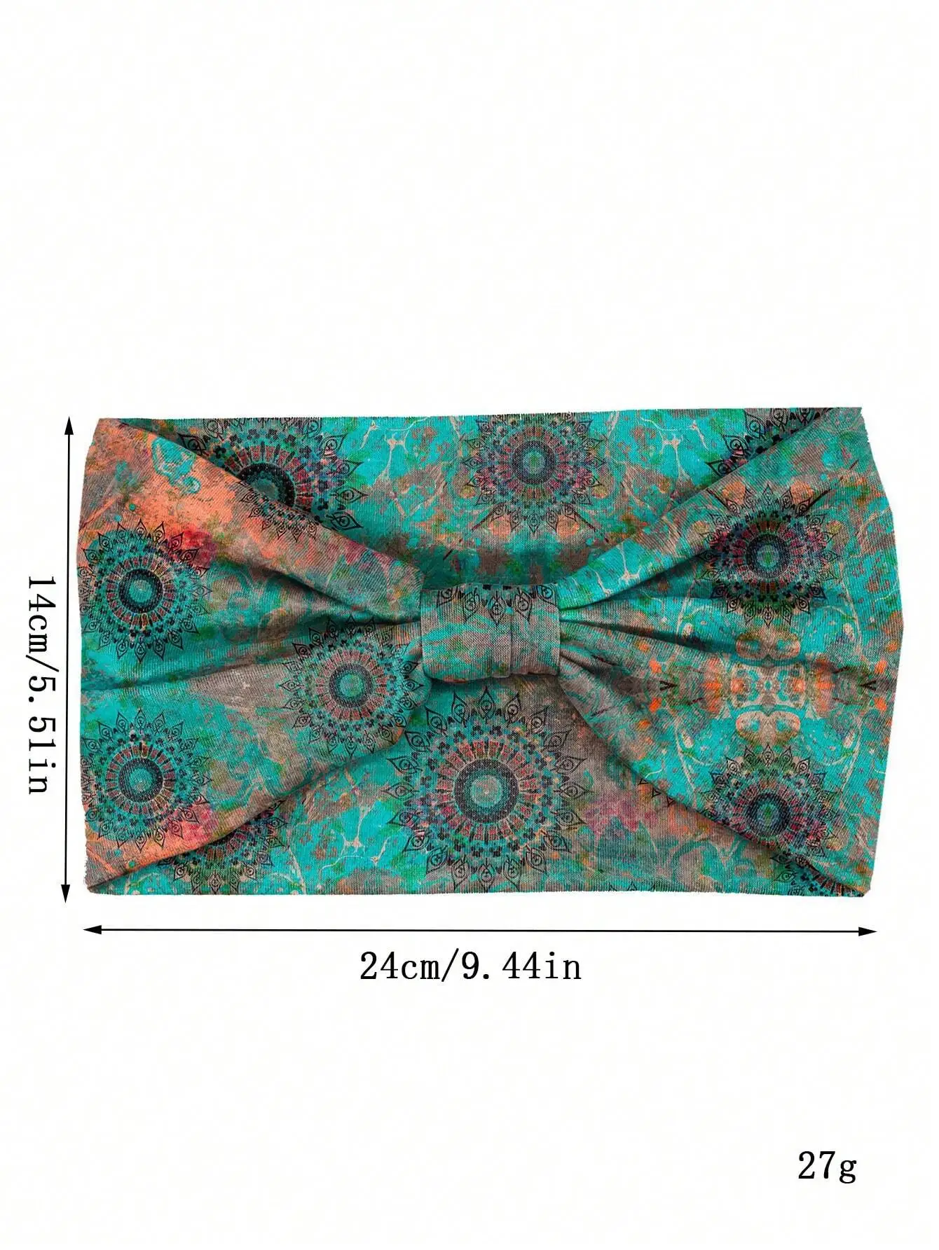 

Bohemian Wide Headband For Sports Yoga Fitness Sweat Absorption Turban Hair Band Women