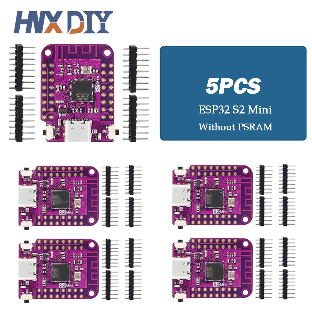 1-10 pièces ESP32 S2 Mini V1.0.0 WIFI IOT carte basée ESP32-S2FN4R2 ESP32-S2 4 mo FLASH 2 mo PSRAM MicroPython Compatible Arduino