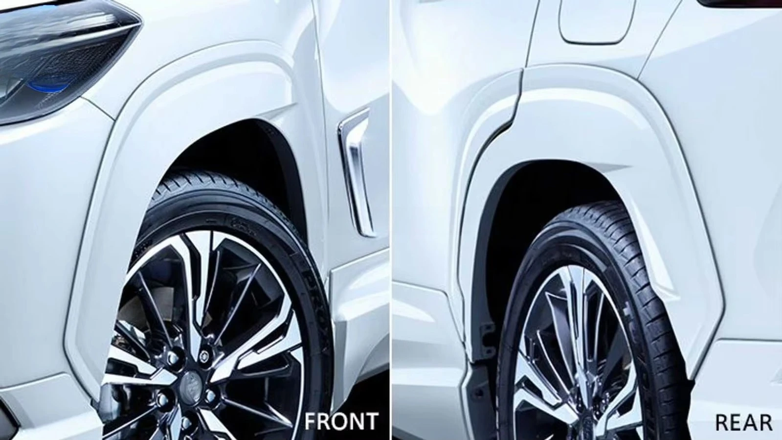 

for 2021 Wide Body Kit Polypropylene front and rear bumper body kit without color separator rear diffuser side skirt