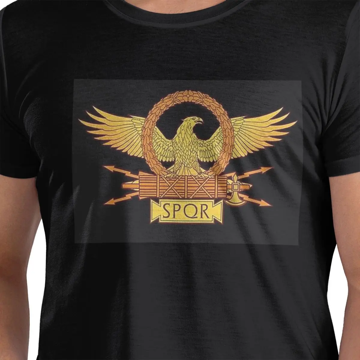 

Древний римский SPQR футболка из 100% хлопка, мужские классические футболки, мужские футболки с круглым вырезом и коротким рукавом, S-6XL