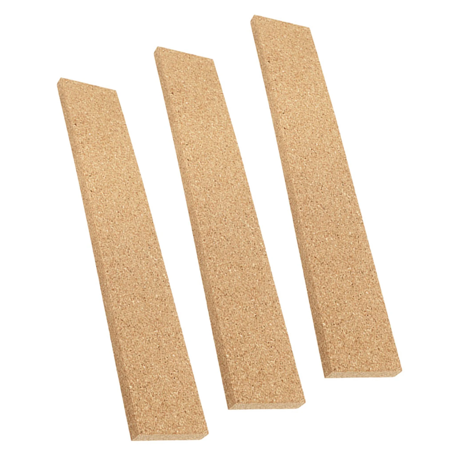 

3pcs Bulletin Board Natural Frameless Strips For Office Wall Mountable Cork Memo Board Long Home Office Supplies Cork