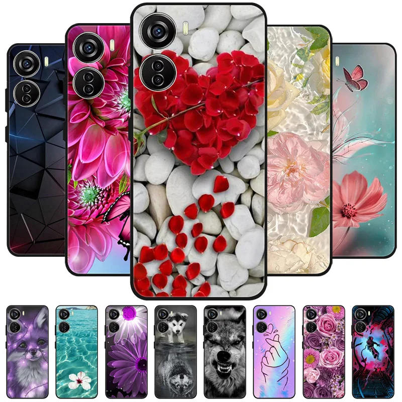 For ZTE Blade V40 Design Case 8046 Silicon Shockproof Back Cover Phone Case for ZTE Blade V 40 Design Cases  Soft bumper coque